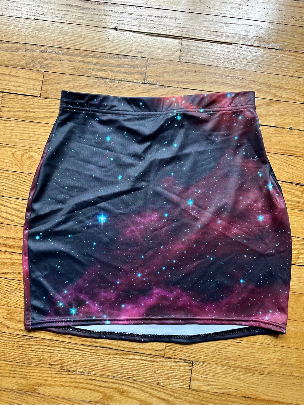 BLACKMILK Galaxy Print Bodycon Mini Skirt